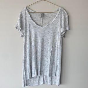 Cute Heathered V Neck T Shirt